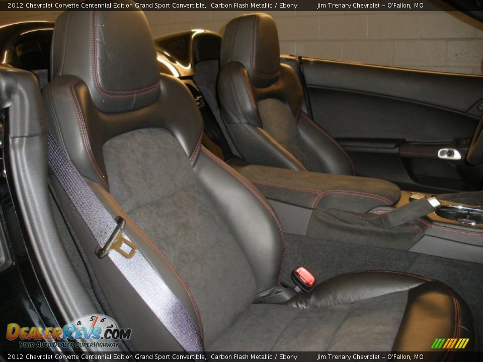 Ebony Interior - 2012 Chevrolet Corvette Centennial Edition Grand Sport Convertible Photo #24