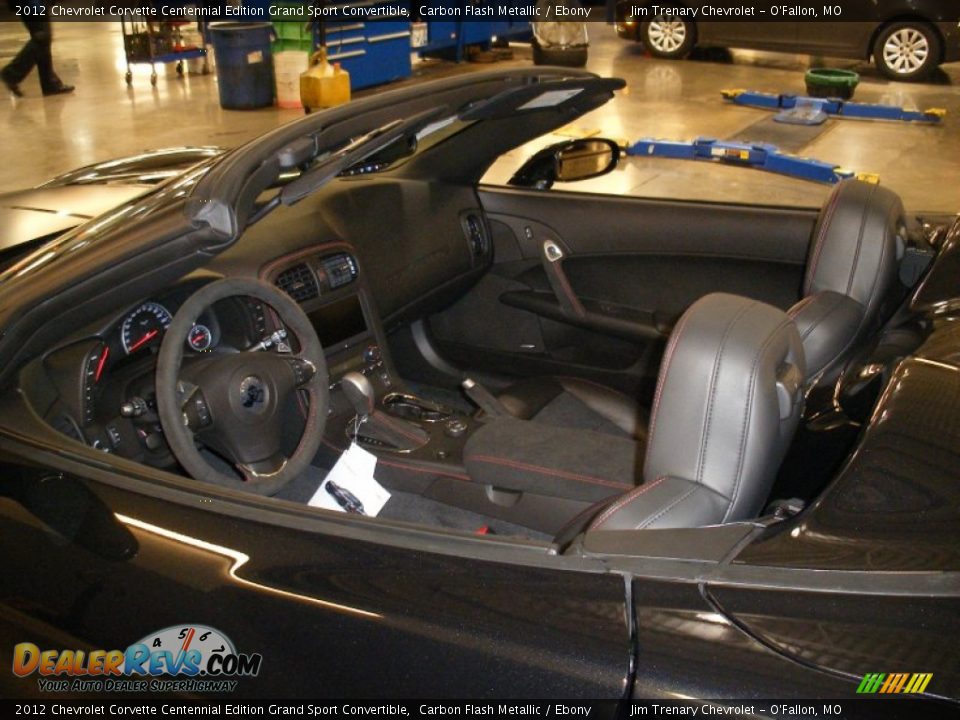 Ebony Interior - 2012 Chevrolet Corvette Centennial Edition Grand Sport Convertible Photo #28