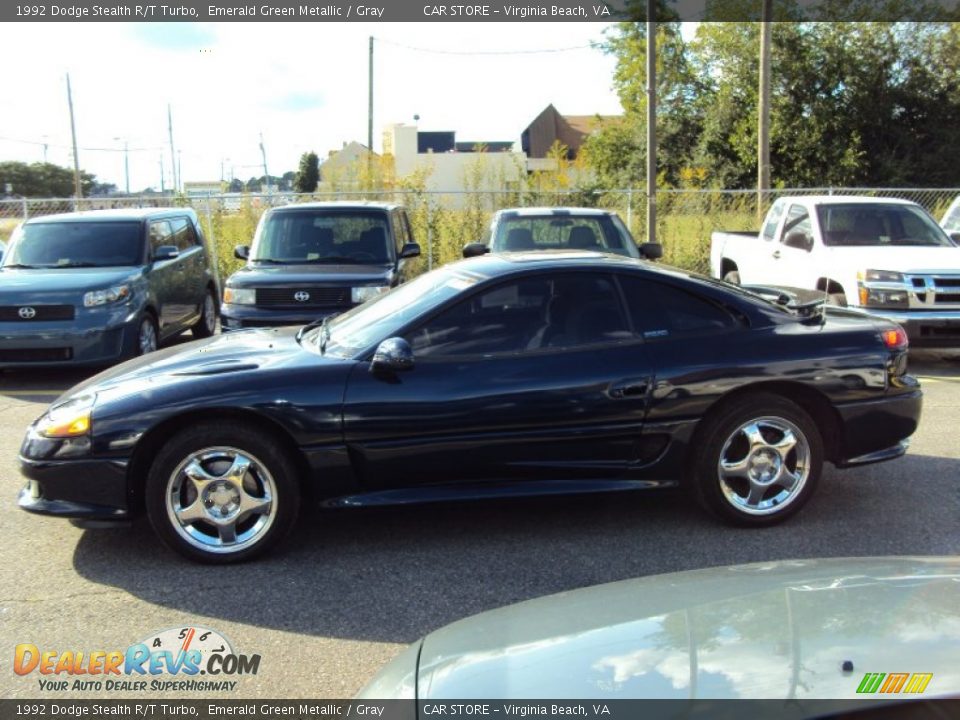 1992 Dodge Stealth R/T Turbo Emerald Green Metallic / Gray Photo #3