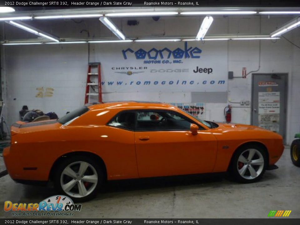 2012 Dodge Challenger SRT8 392 Header Orange / Dark Slate Gray Photo #1