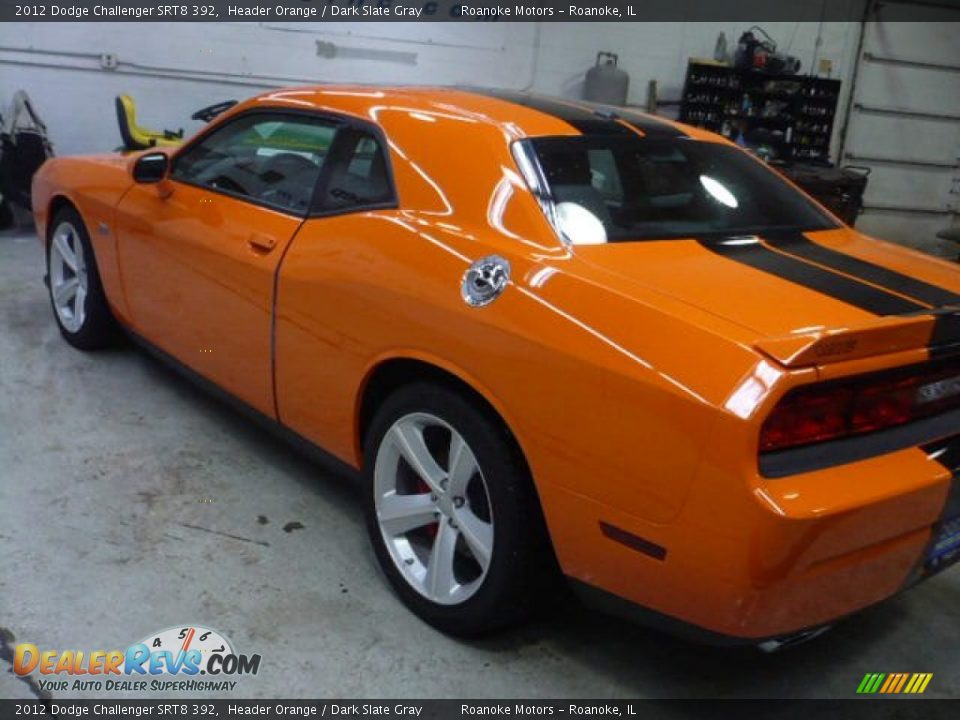 2012 Dodge Challenger SRT8 392 Header Orange / Dark Slate Gray Photo #9