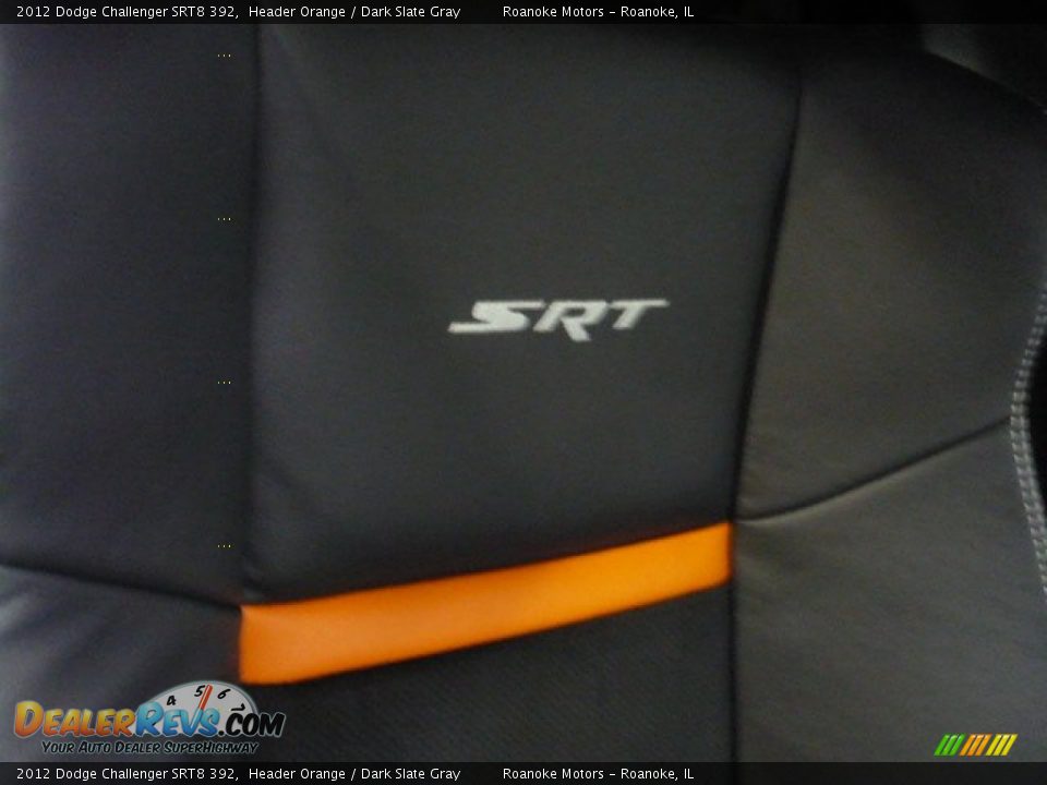 2012 Dodge Challenger SRT8 392 Header Orange / Dark Slate Gray Photo #17