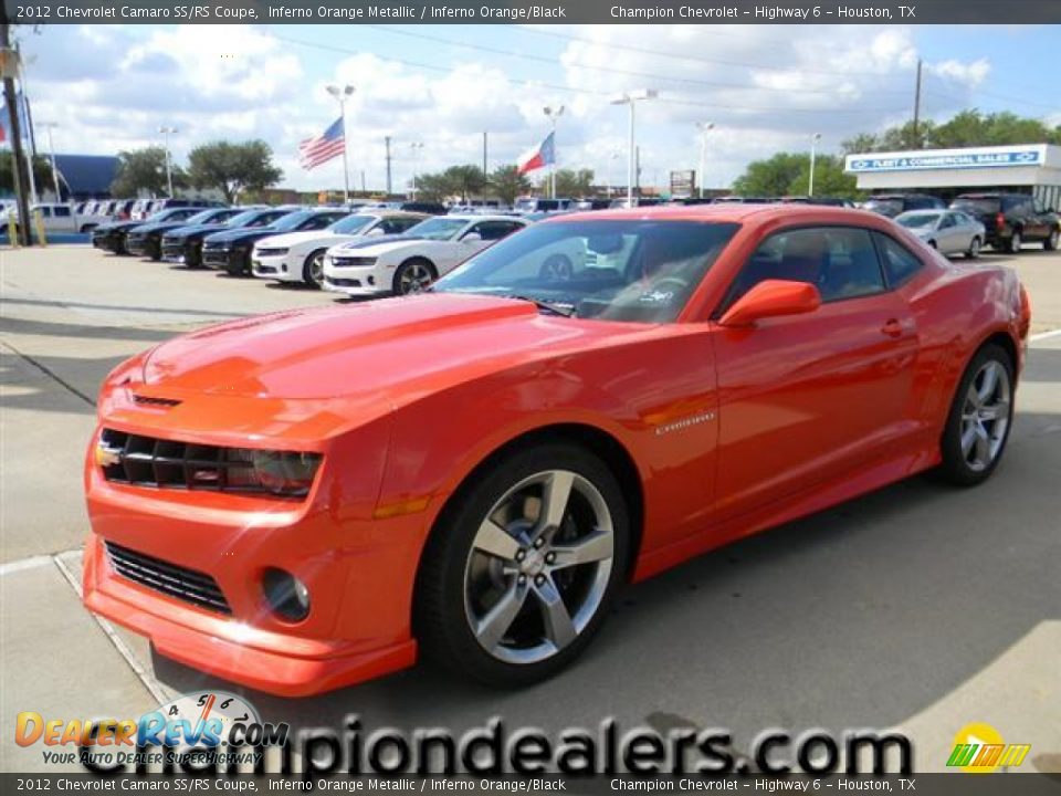 2012 Chevrolet Camaro SS/RS Coupe Inferno Orange Metallic / Inferno Orange/Black Photo #1