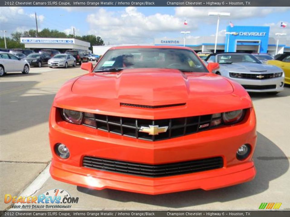 2012 Chevrolet Camaro SS/RS Coupe Inferno Orange Metallic / Inferno Orange/Black Photo #2