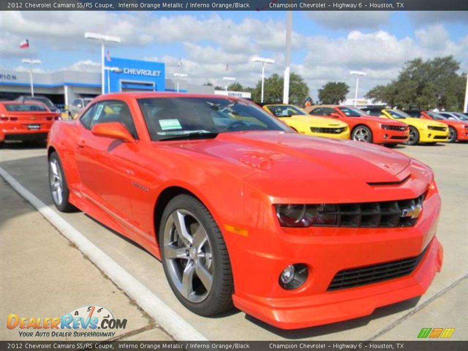 2012 Chevrolet Camaro SS/RS Coupe Inferno Orange Metallic / Inferno Orange/Black Photo #3