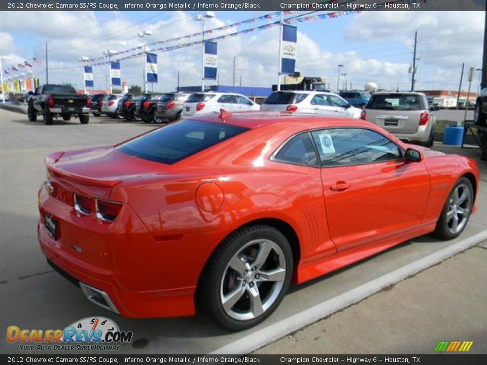 2012 Chevrolet Camaro SS/RS Coupe Inferno Orange Metallic / Inferno Orange/Black Photo #4