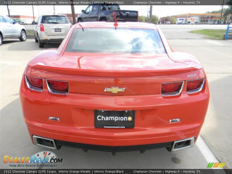 2012 Chevrolet Camaro SS/RS Coupe Inferno Orange Metallic / Inferno Orange/Black Photo #5