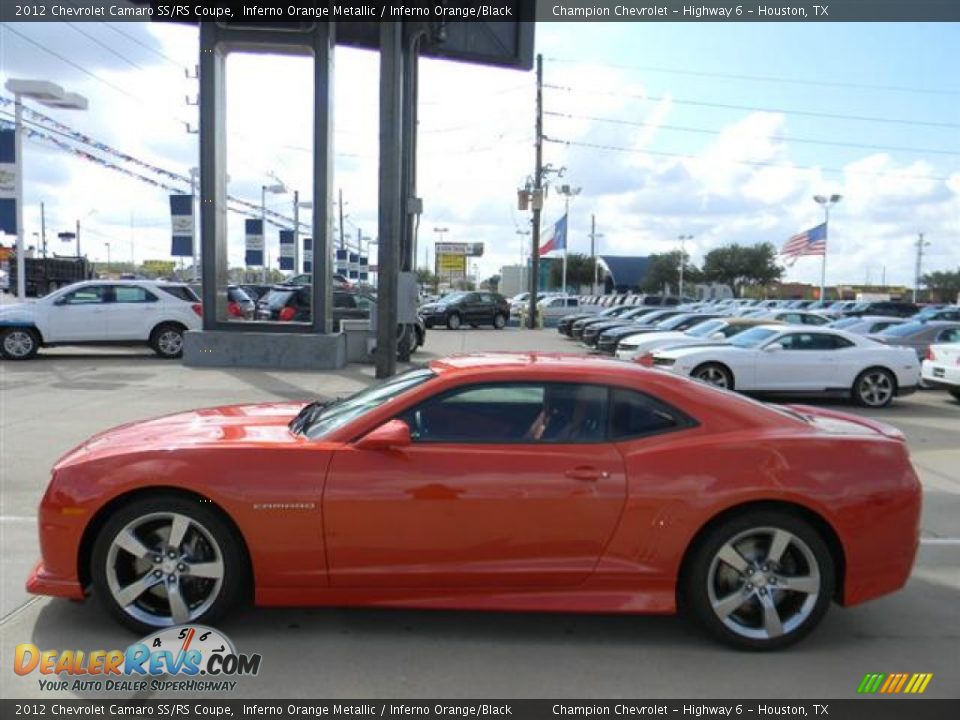 2012 Chevrolet Camaro SS/RS Coupe Inferno Orange Metallic / Inferno Orange/Black Photo #7