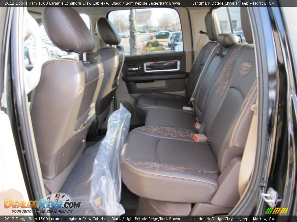 Light Pebble Beige/Bark Brown Interior - 2012 Dodge Ram 1500 Laramie Longhorn Crew Cab 4x4 Photo #8