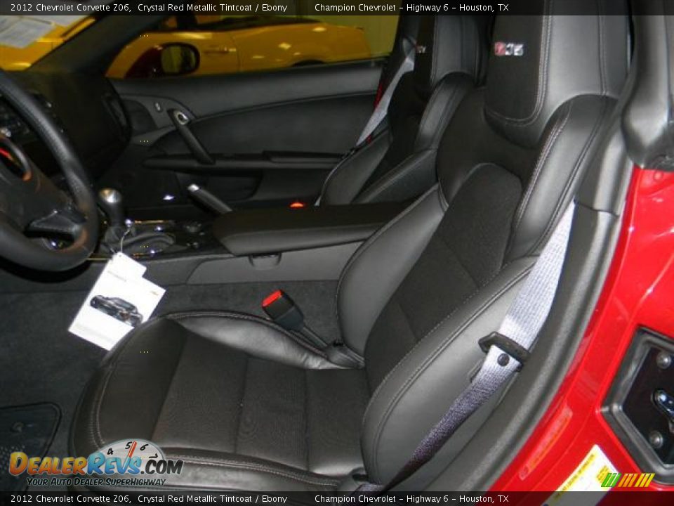 Ebony Interior - 2012 Chevrolet Corvette Z06 Photo #10
