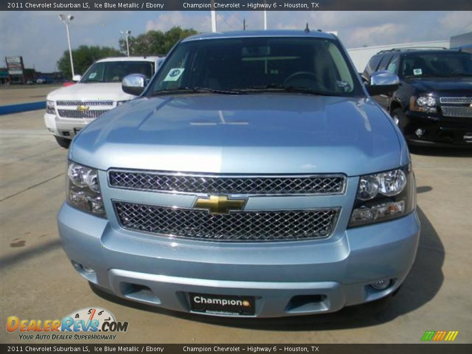 2011 Chevrolet Suburban LS Ice Blue Metallic / Ebony Photo #2