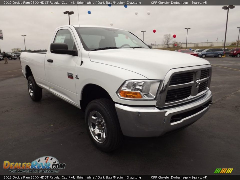 2012 Dodge Ram 2500 HD ST Regular Cab 4x4 Bright White / Dark Slate/Medium Graystone Photo #3