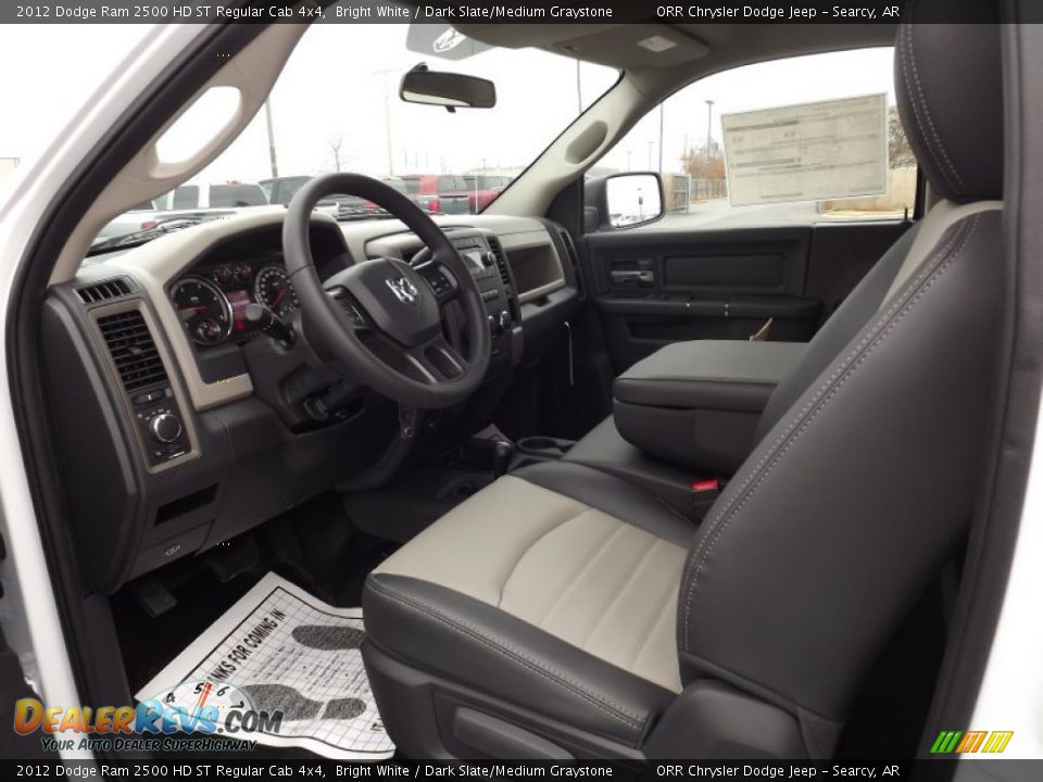 Dark Slate/Medium Graystone Interior - 2012 Dodge Ram 2500 HD ST Regular Cab 4x4 Photo #9