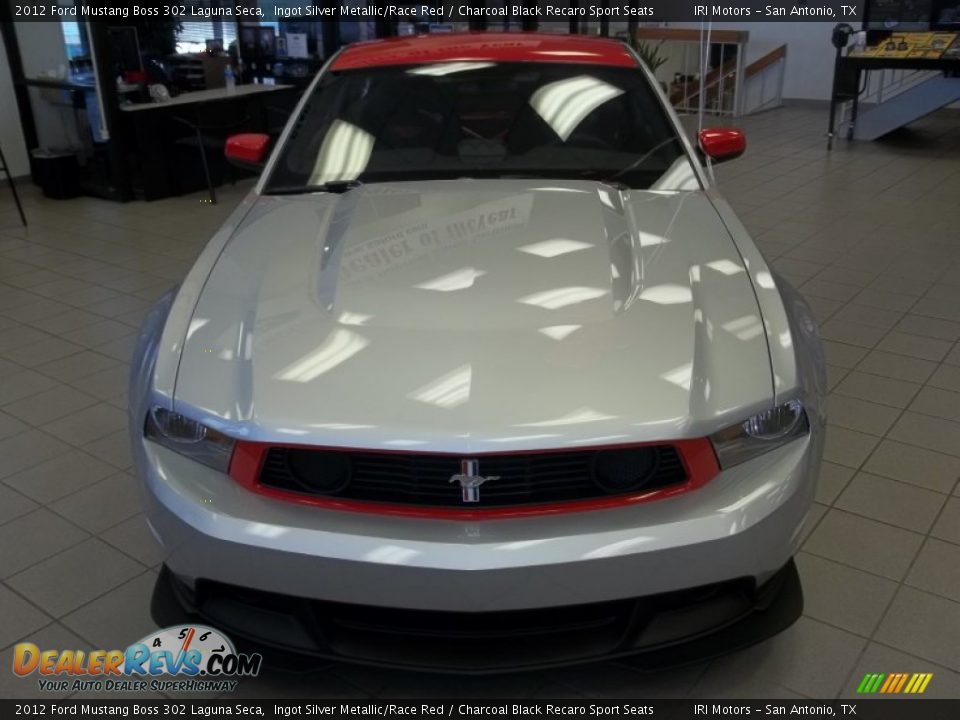Ingot Silver Metallic/Race Red 2012 Ford Mustang Boss 302 Laguna Seca Photo #2