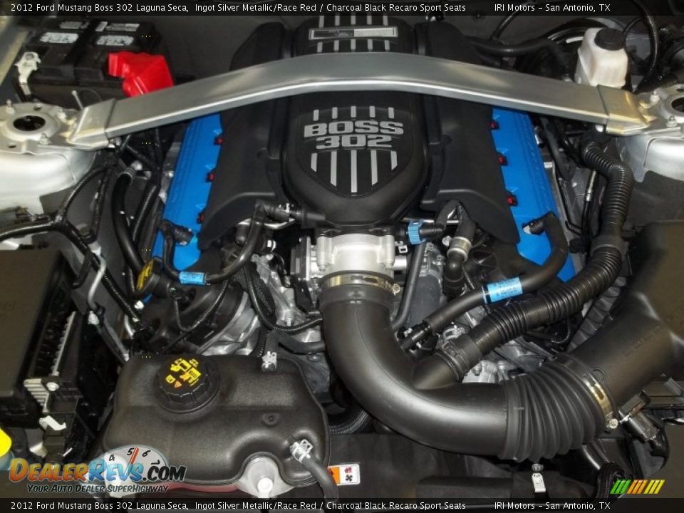 2012 Ford Mustang Boss 302 Laguna Seca 5.0 Liter Hi-Po DOHC 32-Valve Ti-VCT V8 Engine Photo #11
