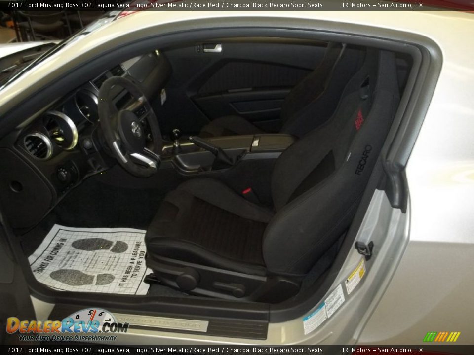 Charcoal Black Recaro Sport Seats Interior - 2012 Ford Mustang Boss 302 Laguna Seca Photo #14