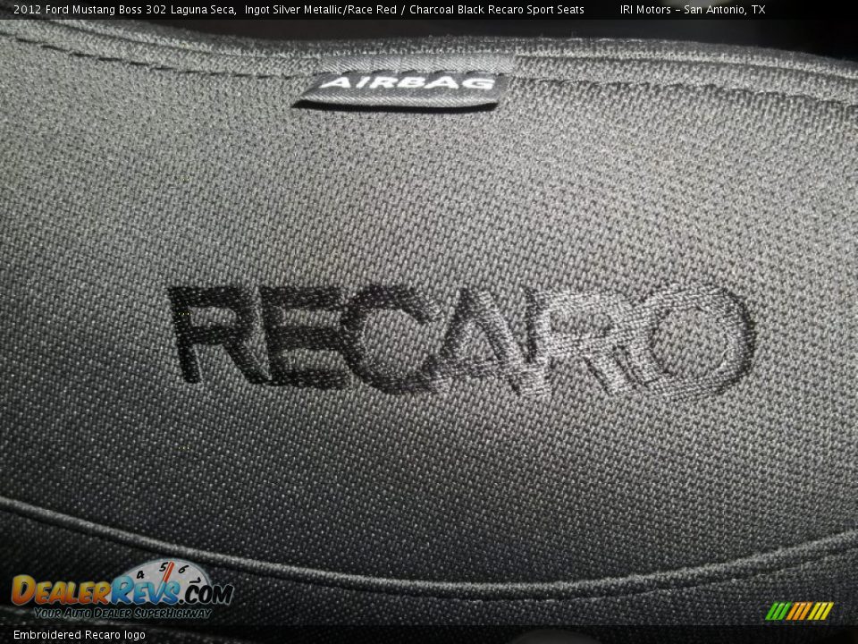 Embroidered Recaro logo - 2012 Ford Mustang