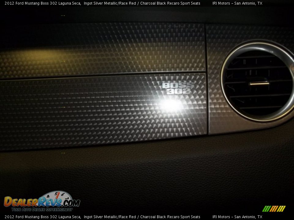 2012 Ford Mustang Boss 302 Laguna Seca Ingot Silver Metallic/Race Red / Charcoal Black Recaro Sport Seats Photo #19