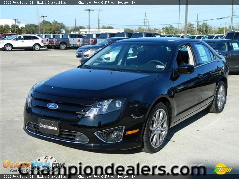 2012 Ford Fusion SE Black / Charcoal Black Photo #1