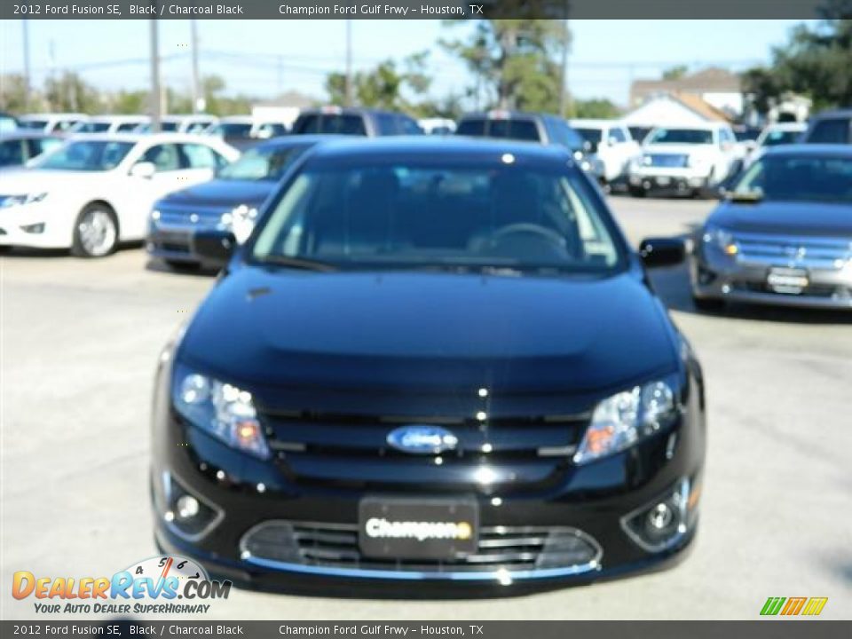 2012 Ford Fusion SE Black / Charcoal Black Photo #2