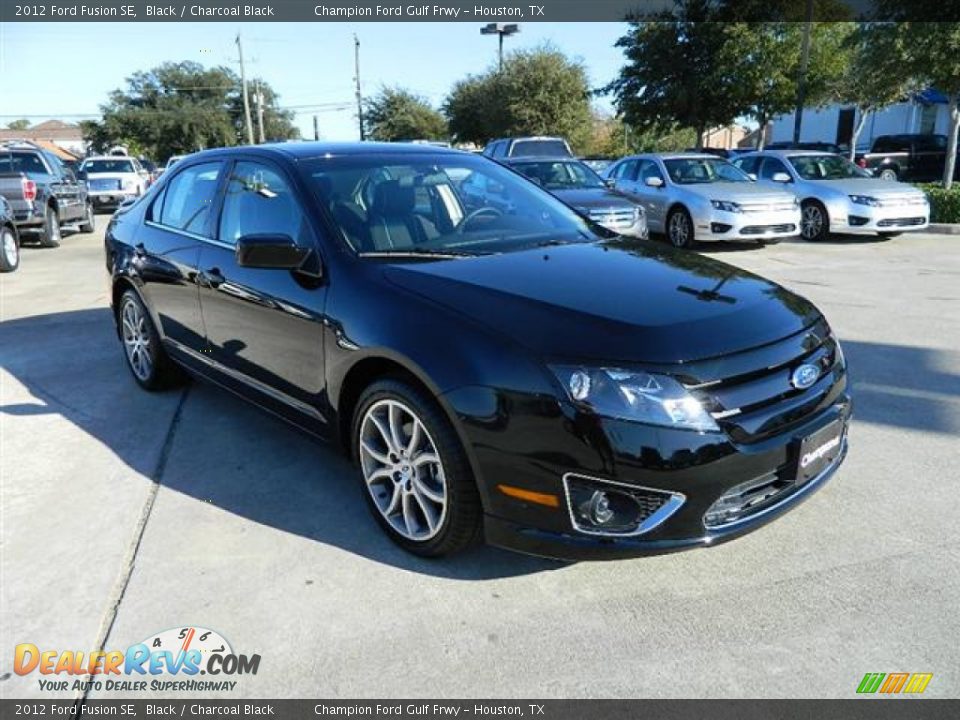 2012 Ford Fusion SE Black / Charcoal Black Photo #3