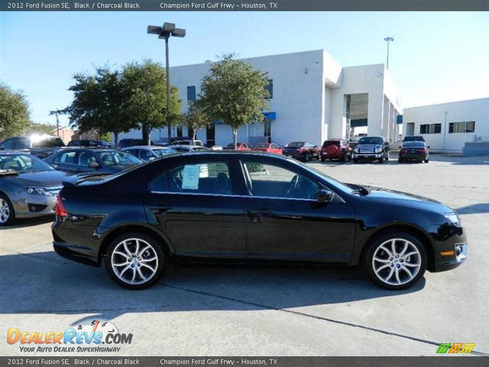2012 Ford Fusion SE Black / Charcoal Black Photo #4