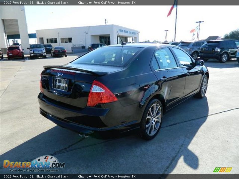 2012 Ford Fusion SE Black / Charcoal Black Photo #5