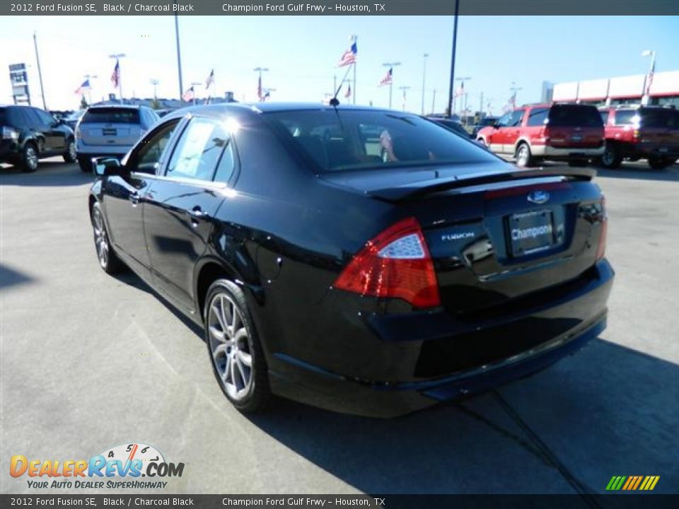 2012 Ford Fusion SE Black / Charcoal Black Photo #7