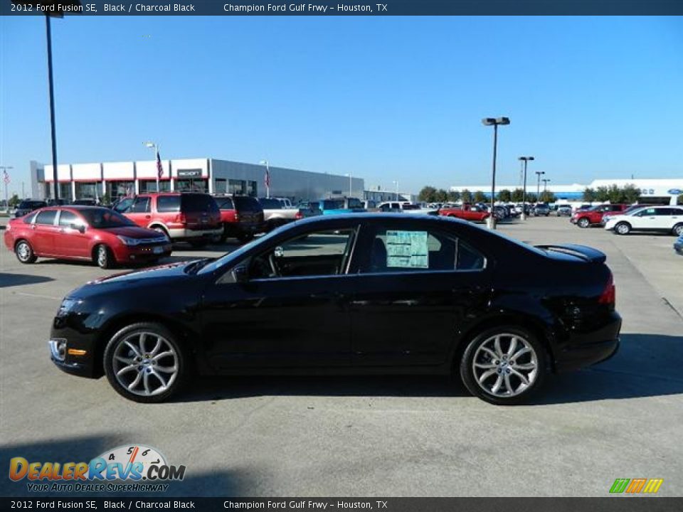 2012 Ford Fusion SE Black / Charcoal Black Photo #8