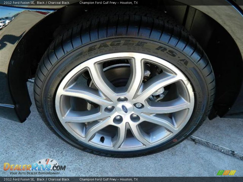 2012 Ford Fusion SE Black / Charcoal Black Photo #10