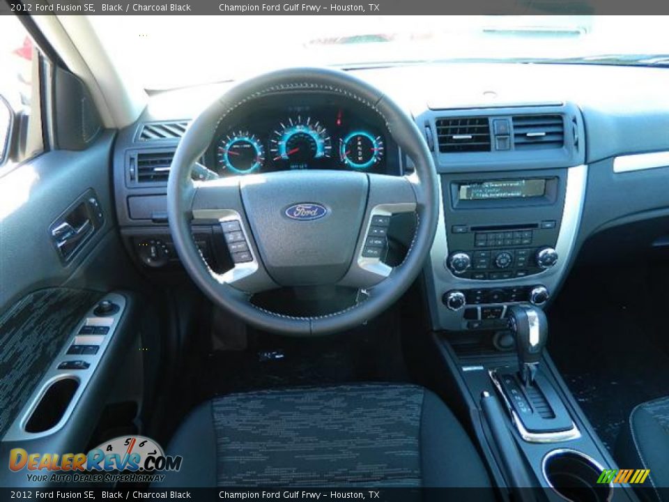 2012 Ford Fusion SE Black / Charcoal Black Photo #13