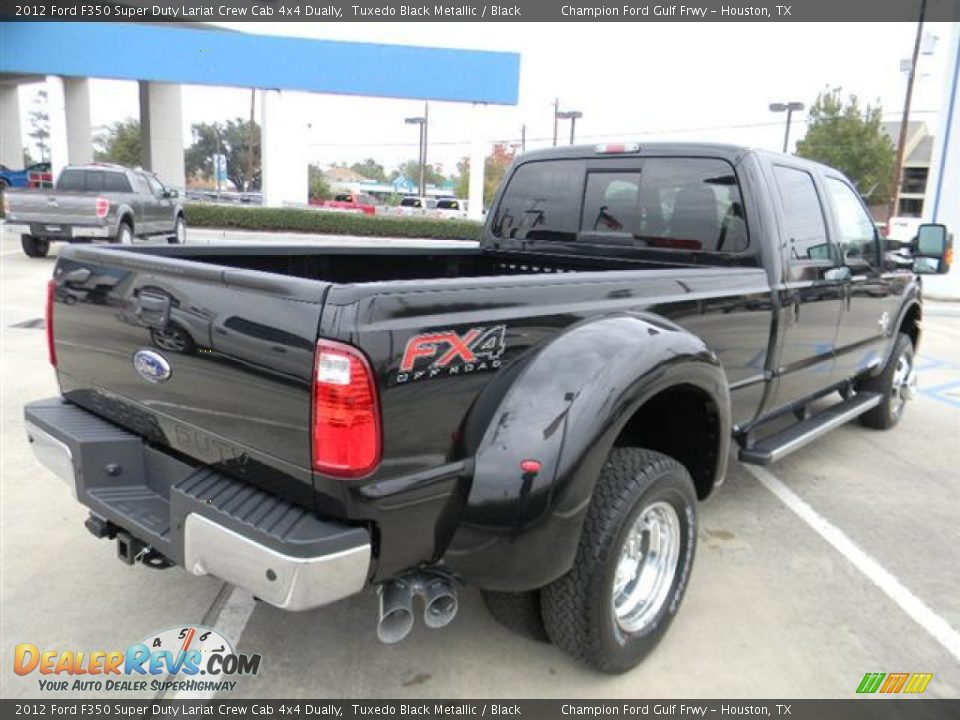 Tuxedo Black Metallic 2012 Ford F350 Super Duty Lariat Crew Cab 4x4 Dually Photo #5