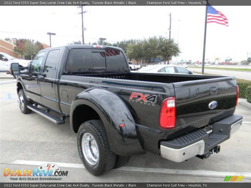 Tuxedo Black Metallic 2012 Ford F350 Super Duty Lariat Crew Cab 4x4 Dually Photo #7