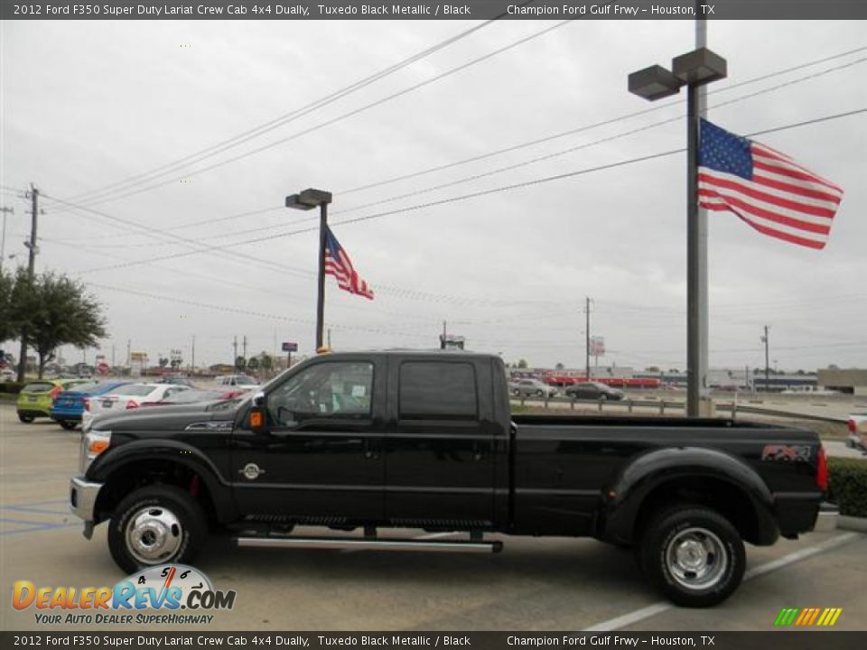 Tuxedo Black Metallic 2012 Ford F350 Super Duty Lariat Crew Cab 4x4 Dually Photo #8