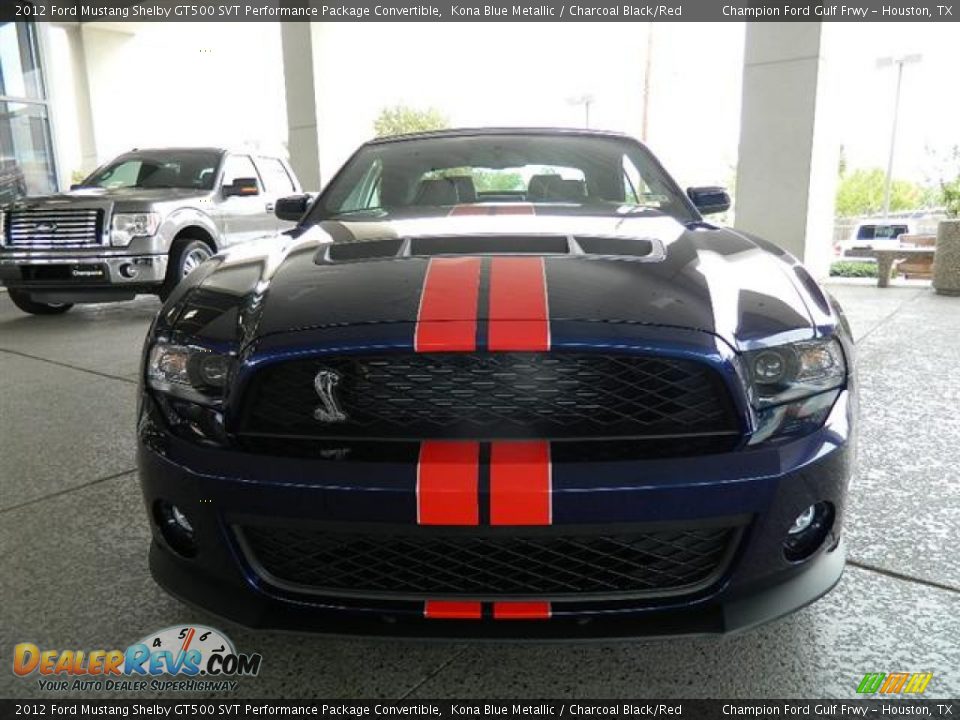 Kona Blue Metallic 2012 Ford Mustang Shelby GT500 SVT Performance Package Convertible Photo #2