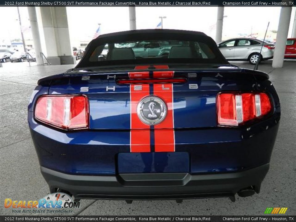 Kona Blue Metallic 2012 Ford Mustang Shelby GT500 SVT Performance Package Convertible Photo #6