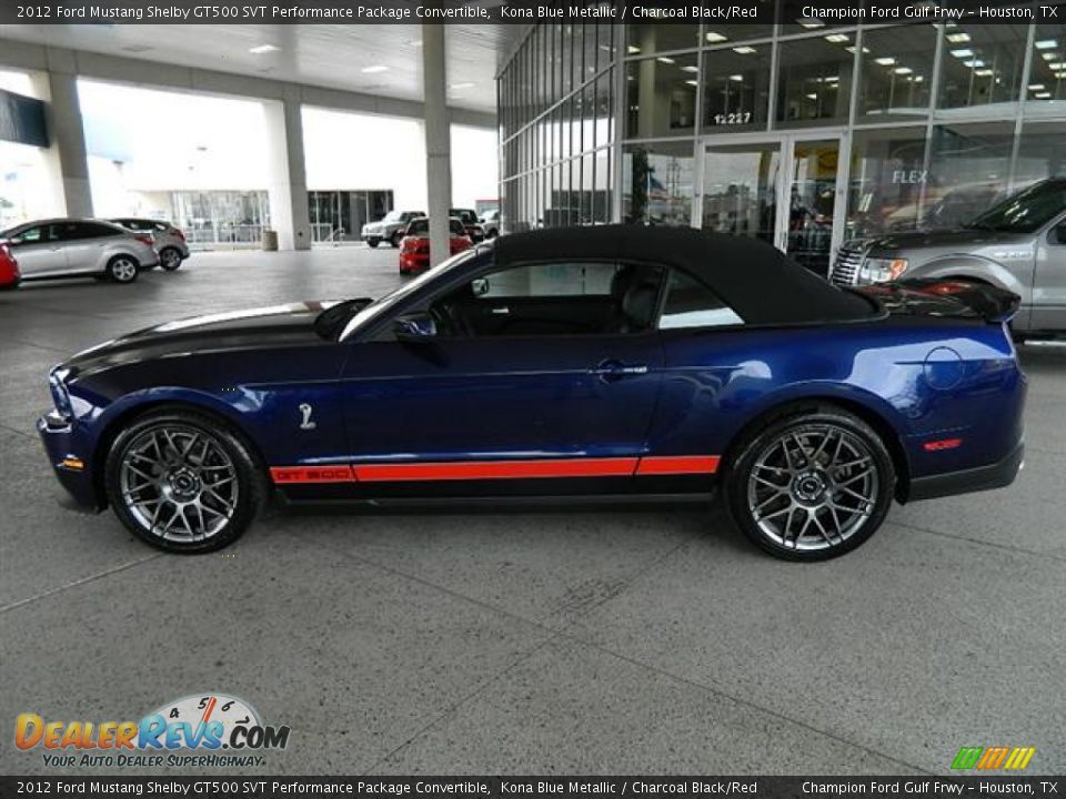 Kona Blue Metallic 2012 Ford Mustang Shelby GT500 SVT Performance Package Convertible Photo #8