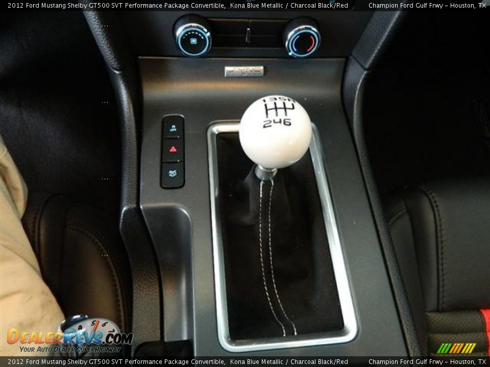 2012 Ford Mustang Shelby GT500 SVT Performance Package Convertible Shifter Photo #11