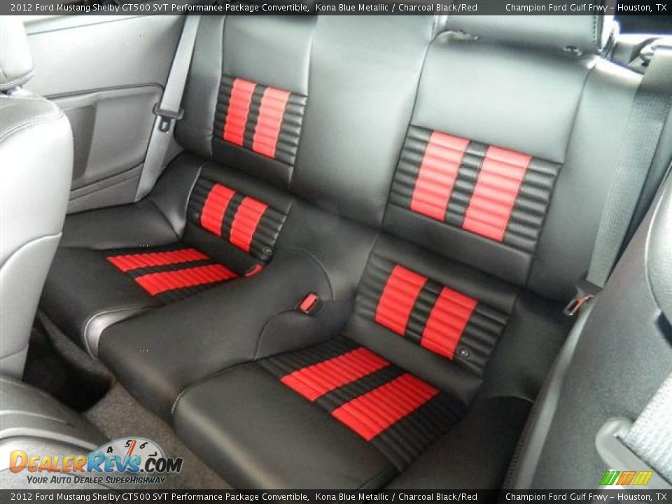 Charcoal Black/Red Interior - 2012 Ford Mustang Shelby GT500 SVT Performance Package Convertible Photo #14