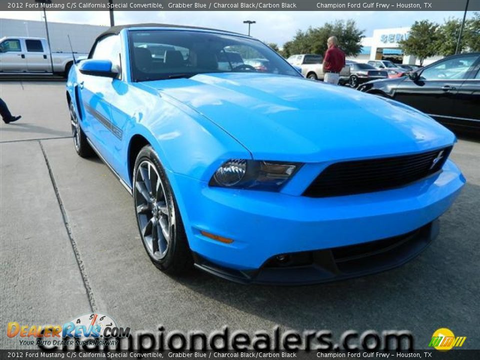 2012 Ford Mustang C/S California Special Convertible Grabber Blue / Charcoal Black/Carbon Black Photo #1