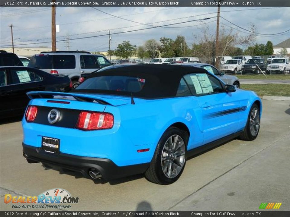 2012 Ford Mustang C/S California Special Convertible Grabber Blue / Charcoal Black/Carbon Black Photo #3