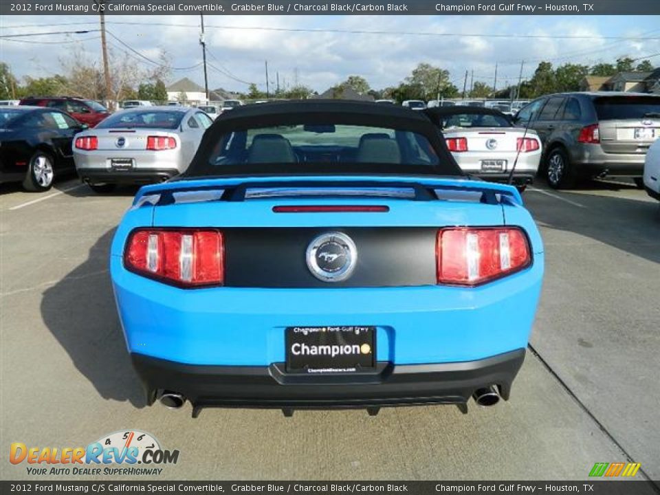 2012 Ford Mustang C/S California Special Convertible Grabber Blue / Charcoal Black/Carbon Black Photo #4