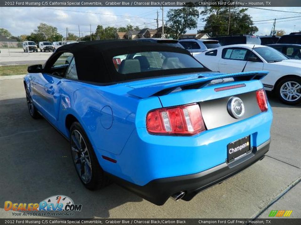 2012 Ford Mustang C/S California Special Convertible Grabber Blue / Charcoal Black/Carbon Black Photo #5