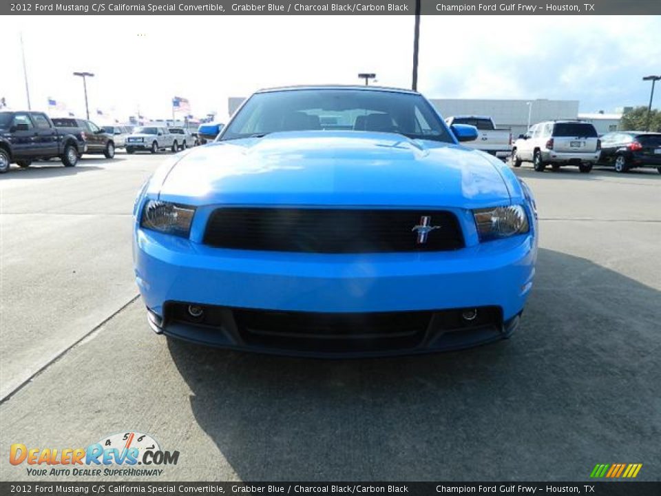 2012 Ford Mustang C/S California Special Convertible Grabber Blue / Charcoal Black/Carbon Black Photo #8