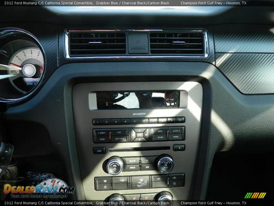 Controls of 2012 Ford Mustang C/S California Special Convertible Photo #13