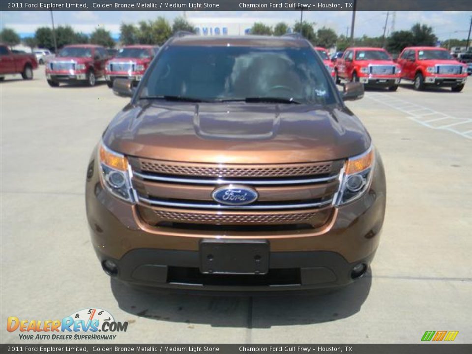 2011 Ford Explorer Limited Golden Bronze Metallic / Medium Light Stone Photo #2