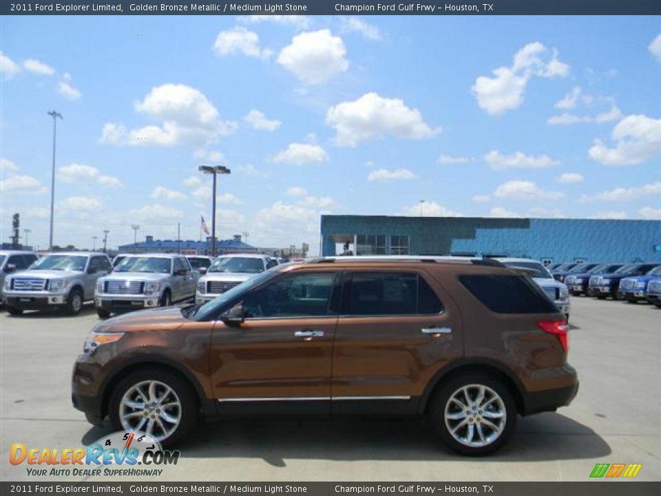 2011 Ford Explorer Limited Golden Bronze Metallic / Medium Light Stone Photo #6