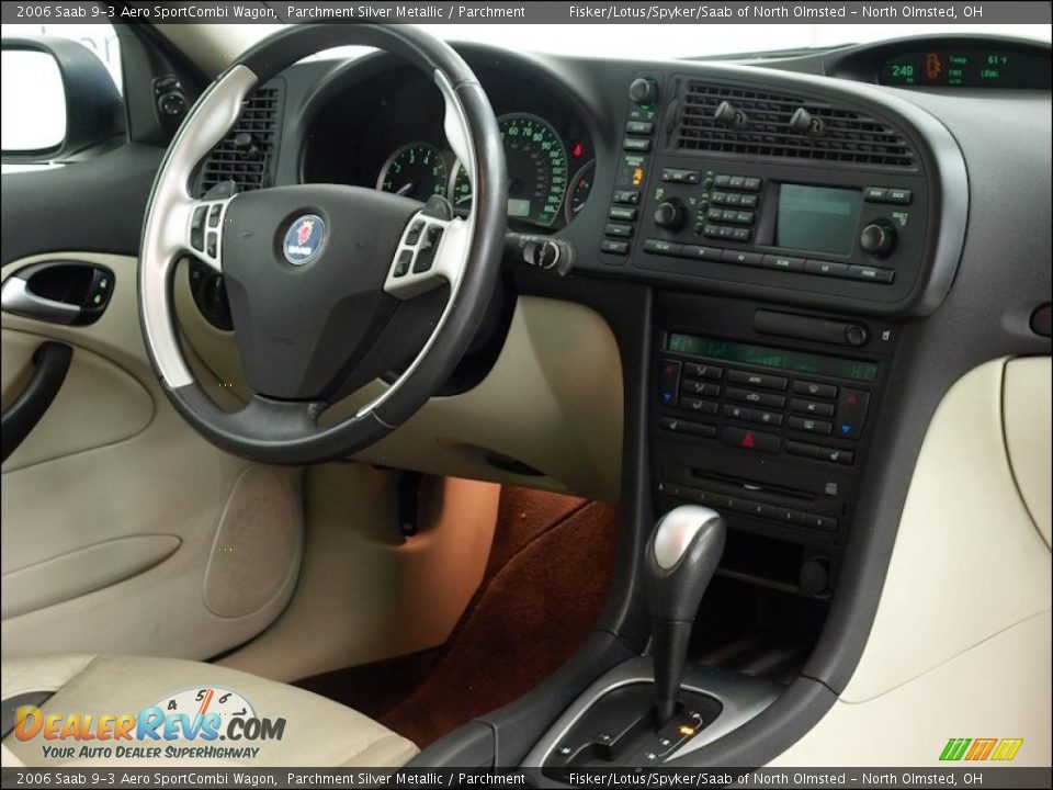 2006 Saab 9-3 Aero SportCombi Wagon Parchment Silver Metallic / Parchment Photo #9