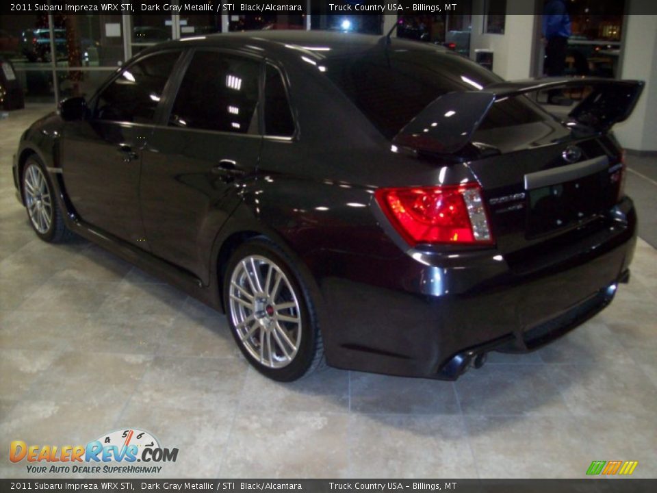 2011 Subaru Impreza WRX STi Dark Gray Metallic / STI  Black/Alcantara Photo #25