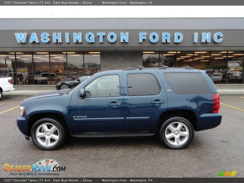 2007 Chevrolet Tahoe LTZ 4x4 Dark Blue Metallic / Ebony Photo #1